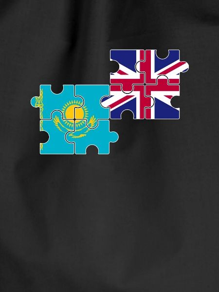 Kasachstan UK Flagge Britisch Kasachisch