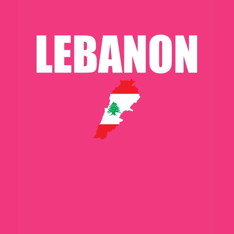 Carte du Liban Drapeau Libanais Libanais
