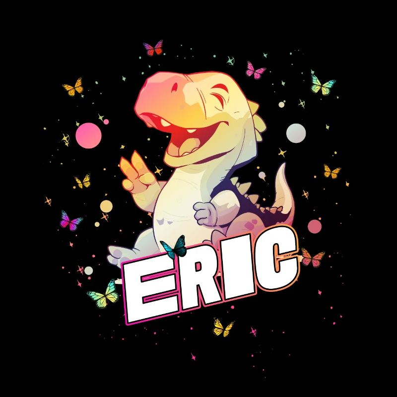 ERIC - Schöner Junge Name mit süßem DINO T-REX