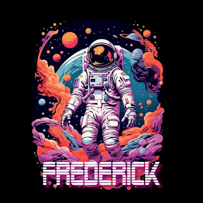 FREDERICK – Beautiful Boy Name With & Astronaut