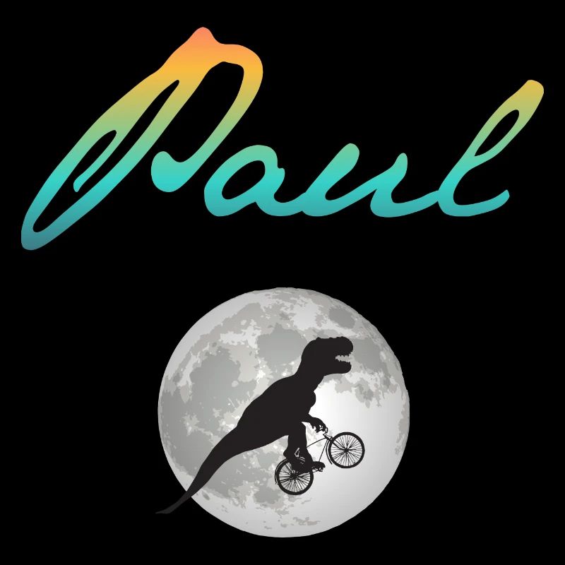 PAUL - Beautiful boy name with dinosaur