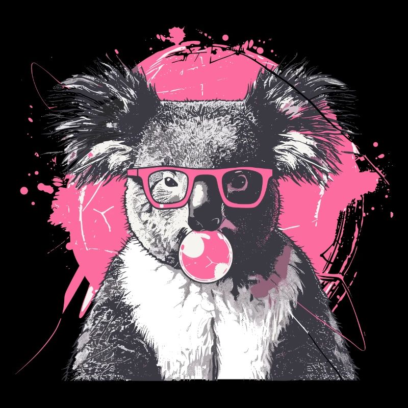 Koala avec lunettes de soleil Bubblegum pour un