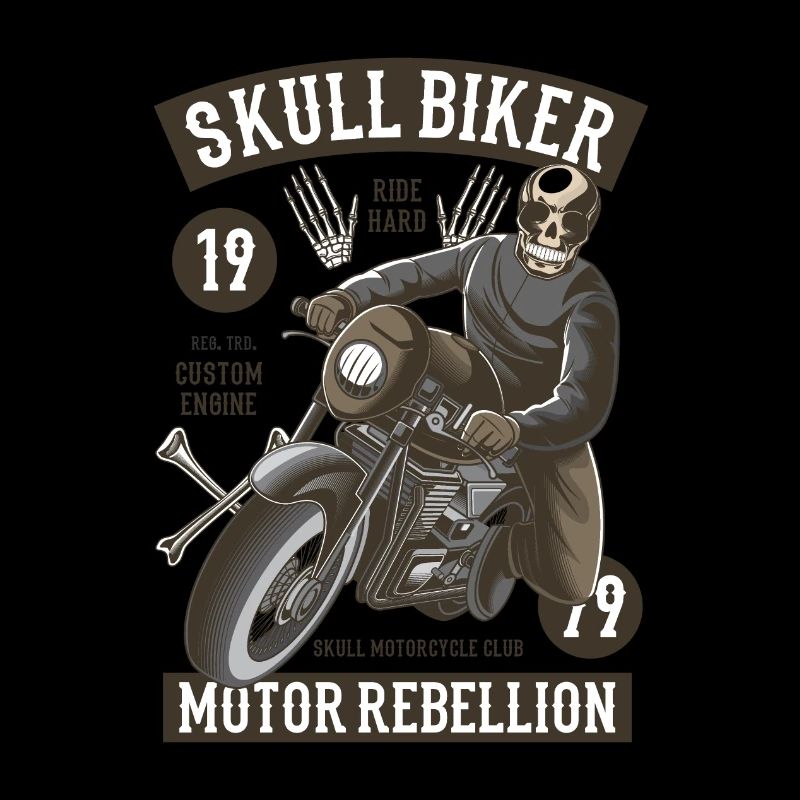 Crâne Biker