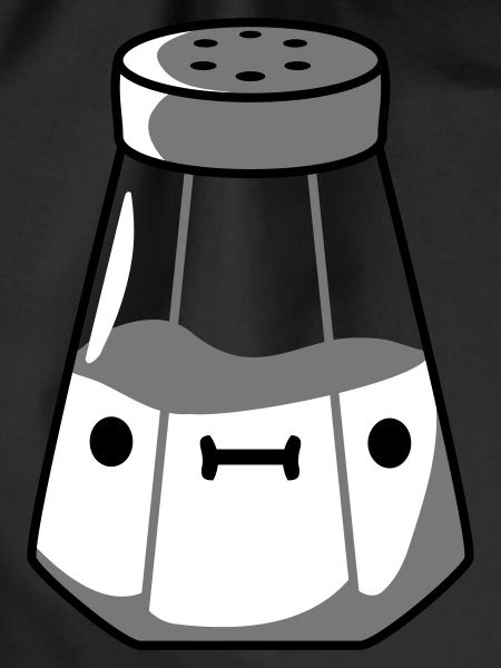 Salt shaker with face
