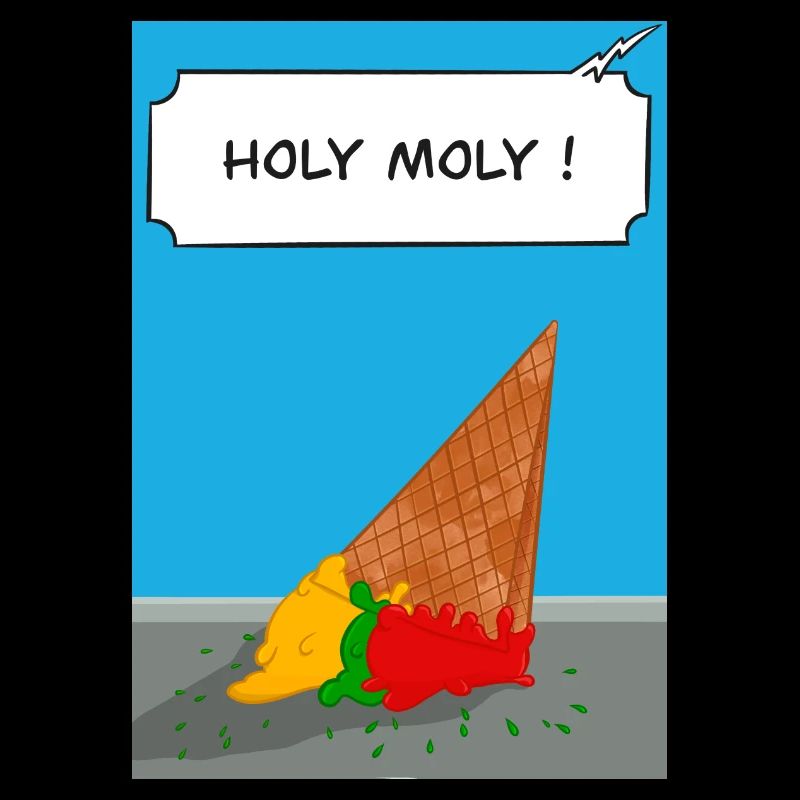 Robin ließ sein Eis fallen