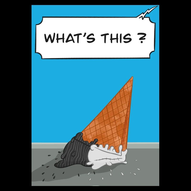 Jack ließ sein Eis fallen