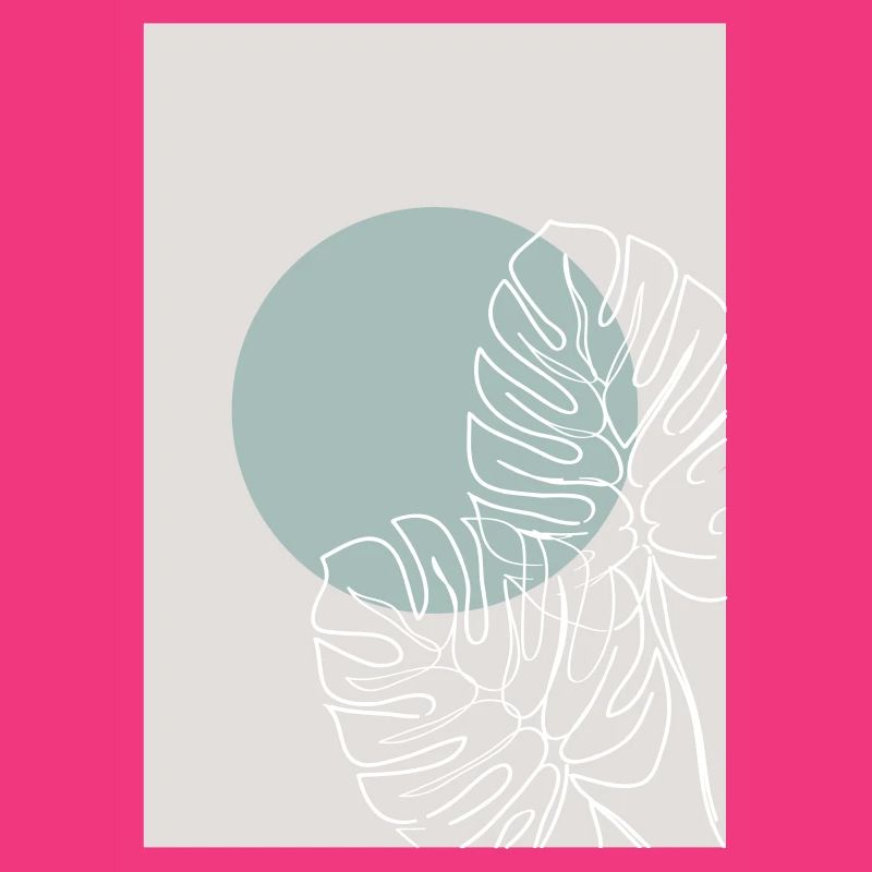 MONSTERA LINE-ART