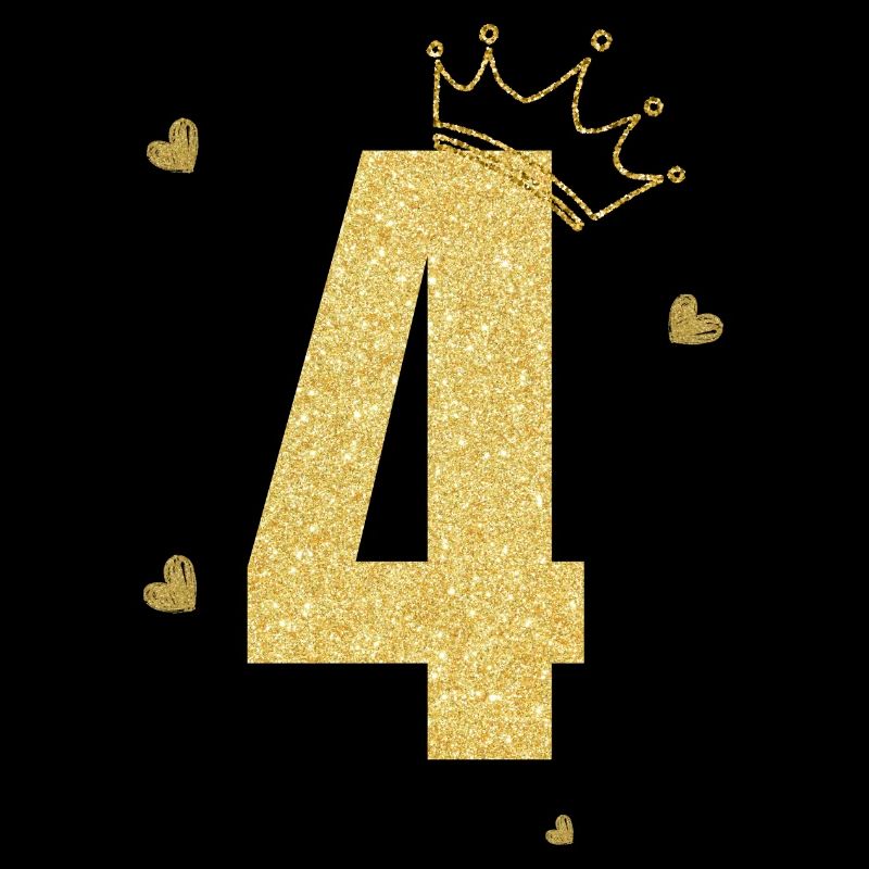 4e anniversaire couronne doré