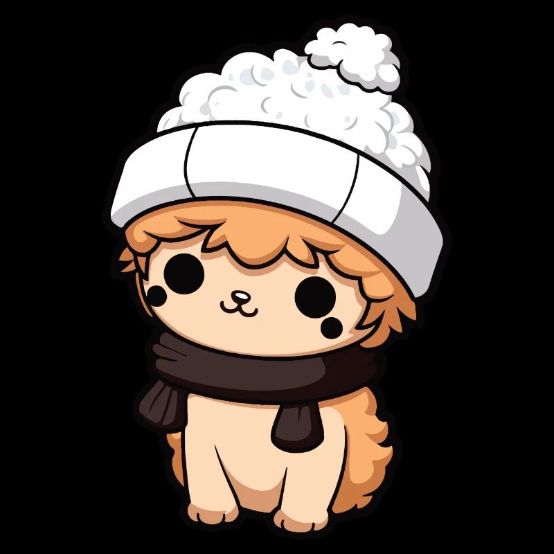 Alpaca Winter Animal Cute Comic