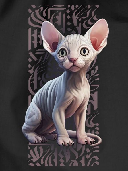 Sphynx Cat calligraphitti
