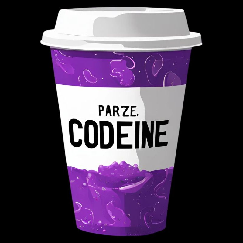 Codeine – Tasse élégante au look violet