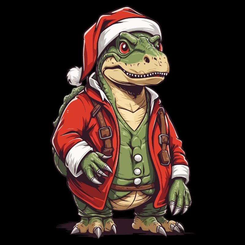 Noël T-Rex Père Noël Fun
