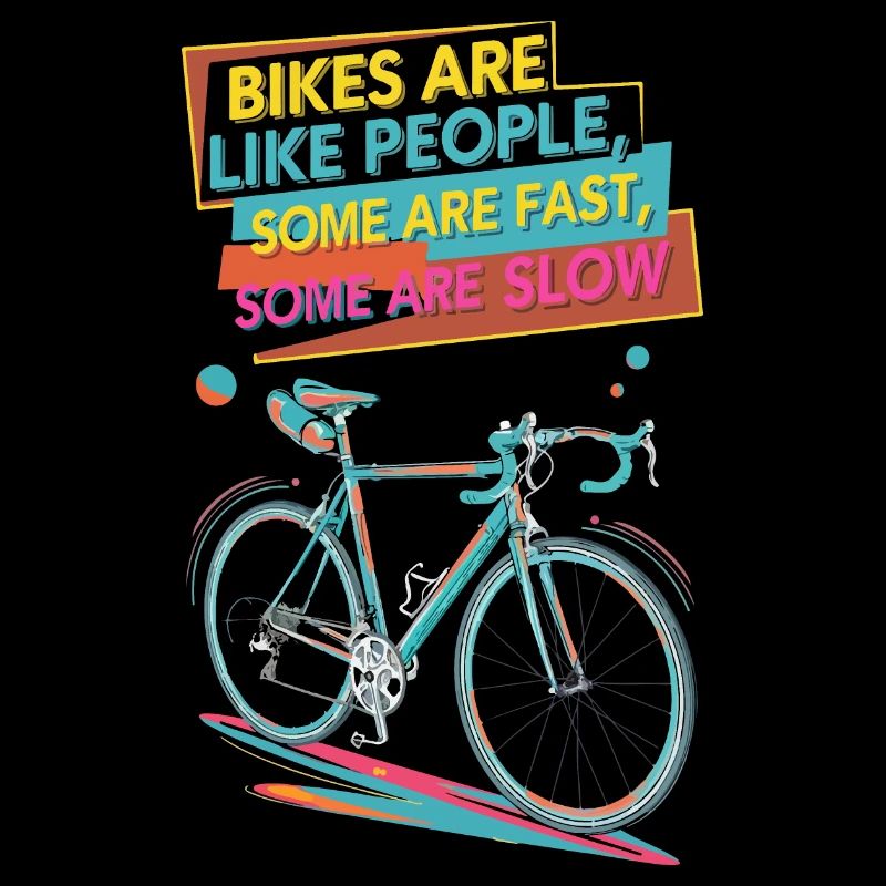Colourful Bicycle Motivational Design