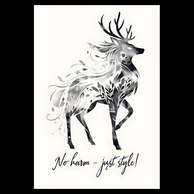 Hirsch Tier Spruch Geschenk