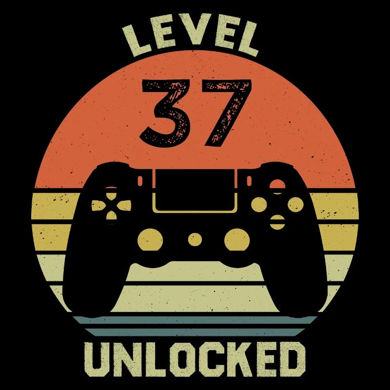 Level 37 Unlocked 37 Ans Anniversaire Cadeau