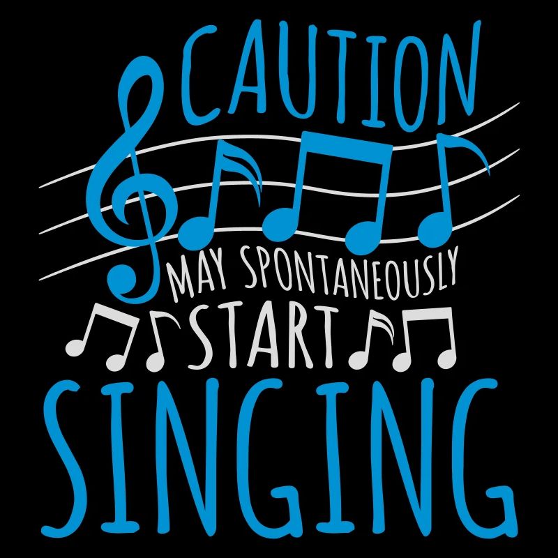 may spontaneously start singing