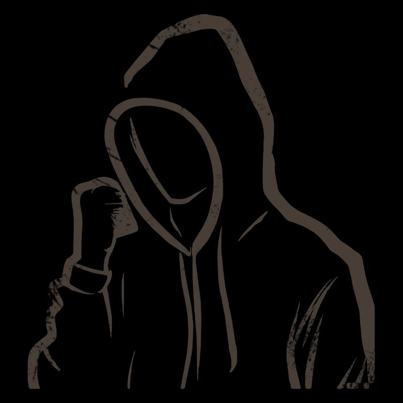 stylish subtle drawing silhouette