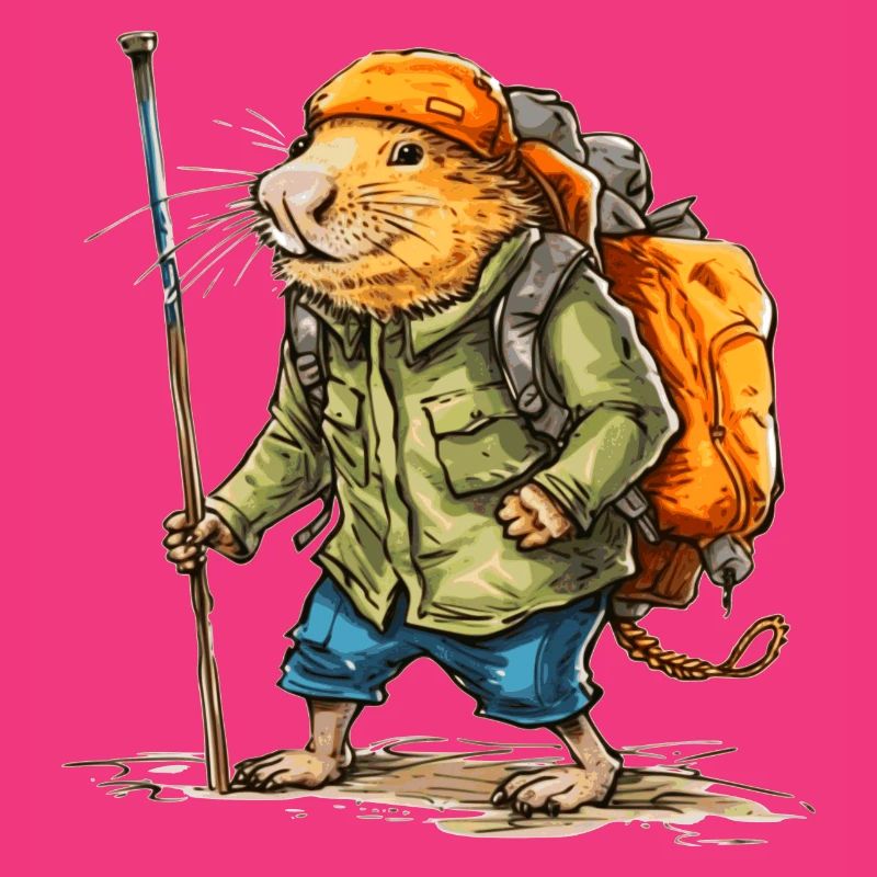 This mole rat likes to wander in free time