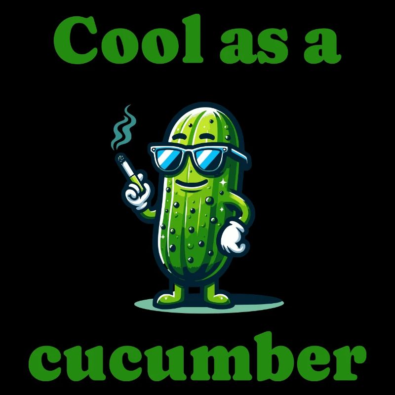 Cool as a cucumber coole Gurke