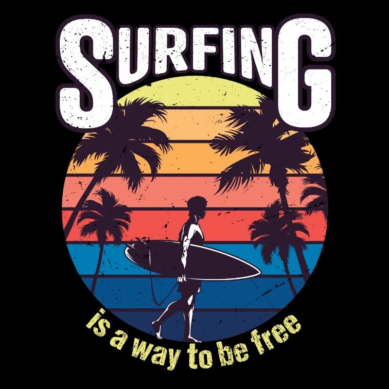 Surfen ist eine Möglichkeit, frei zu sein