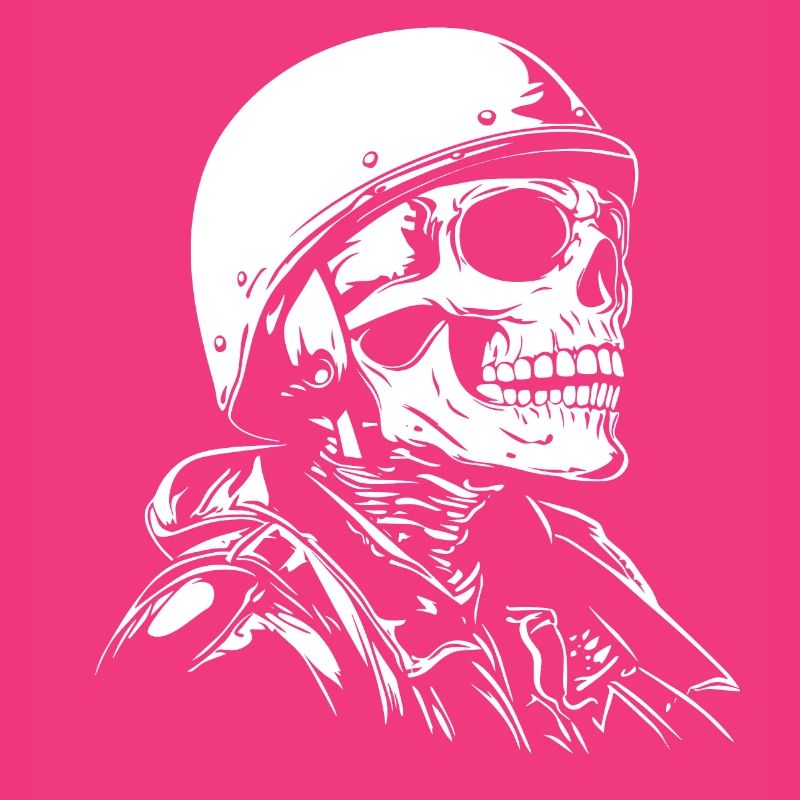 Biker Skull Motorcycle Gift