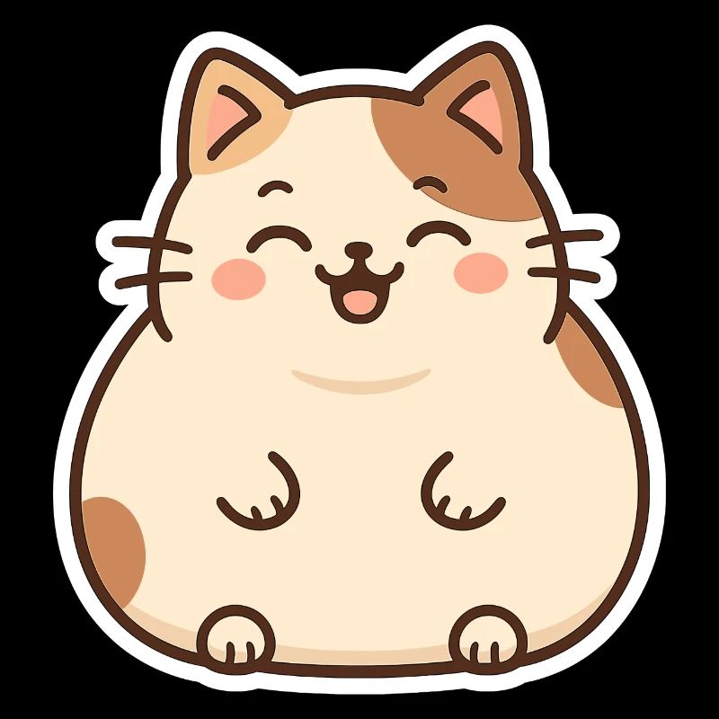 Chat gras mignon