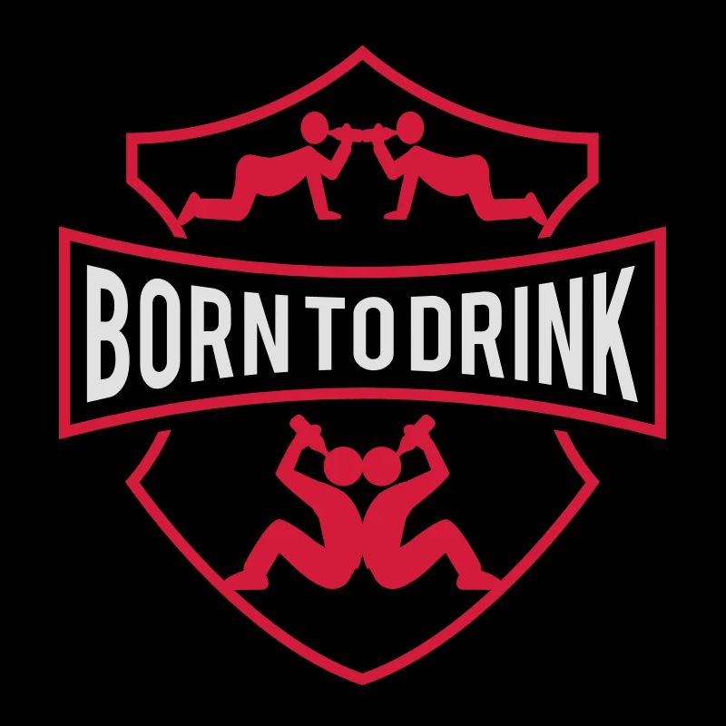 Né à boire Logo drôle