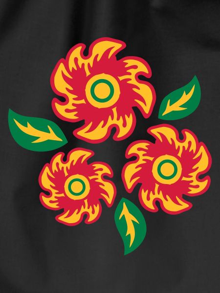 three bunch flowers