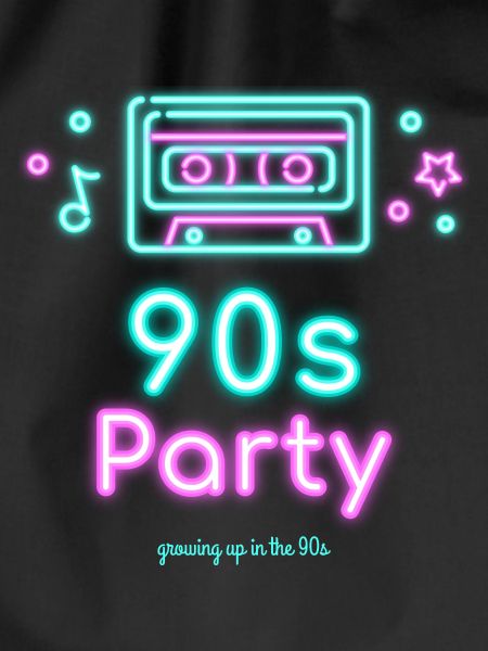 90s party neon