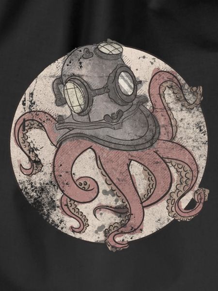 Octopus in diving helmet