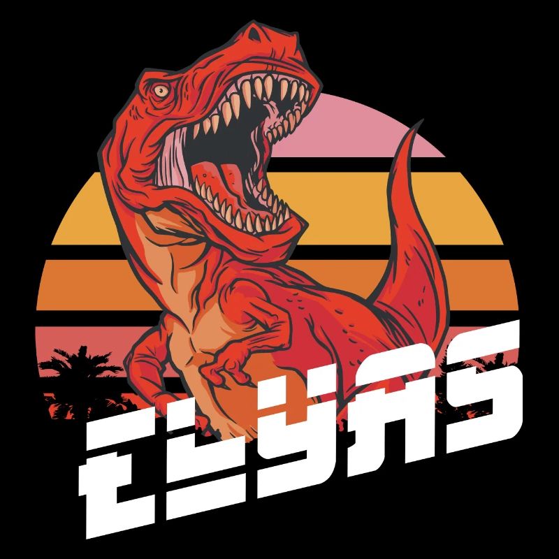 ELYAS - Beau prénom de garçon avec T-REX Dino