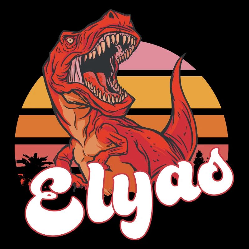 ELYAS - Schöner Jungen Name mit T-REX Dino