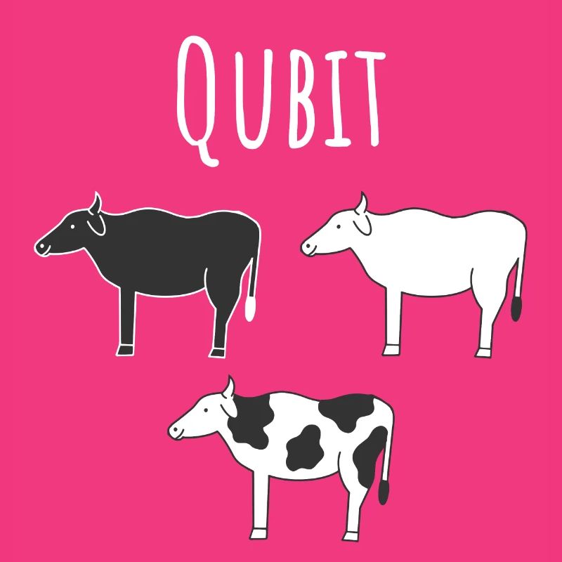 Quantencomputing mit Kühen Lustig Geschenk Kuhbit
