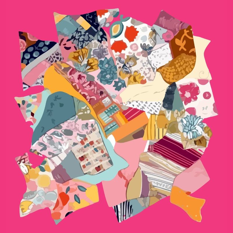 Stoff-Patchwork Nr. 2