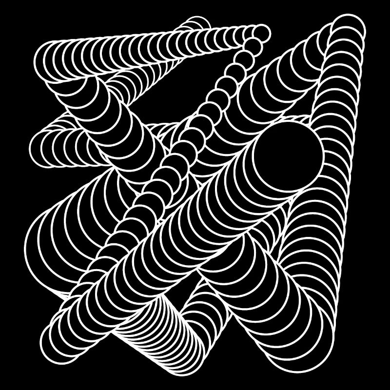 Conception de cercles noirs