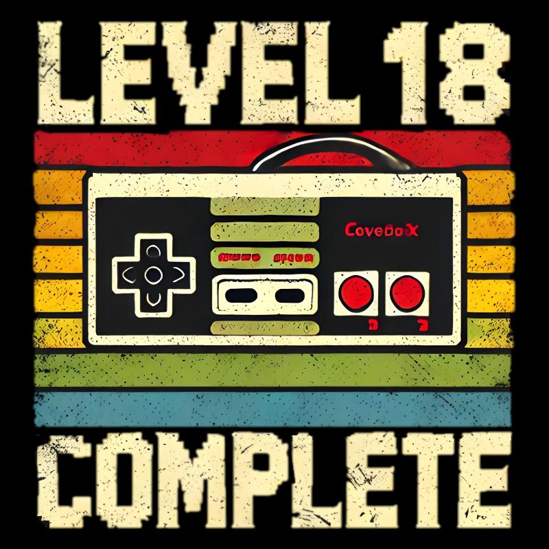Level 18 Complete –Geburtstags T-shirt