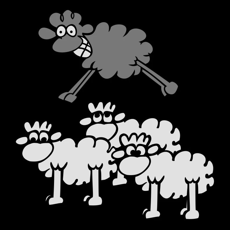 springendes Schaf