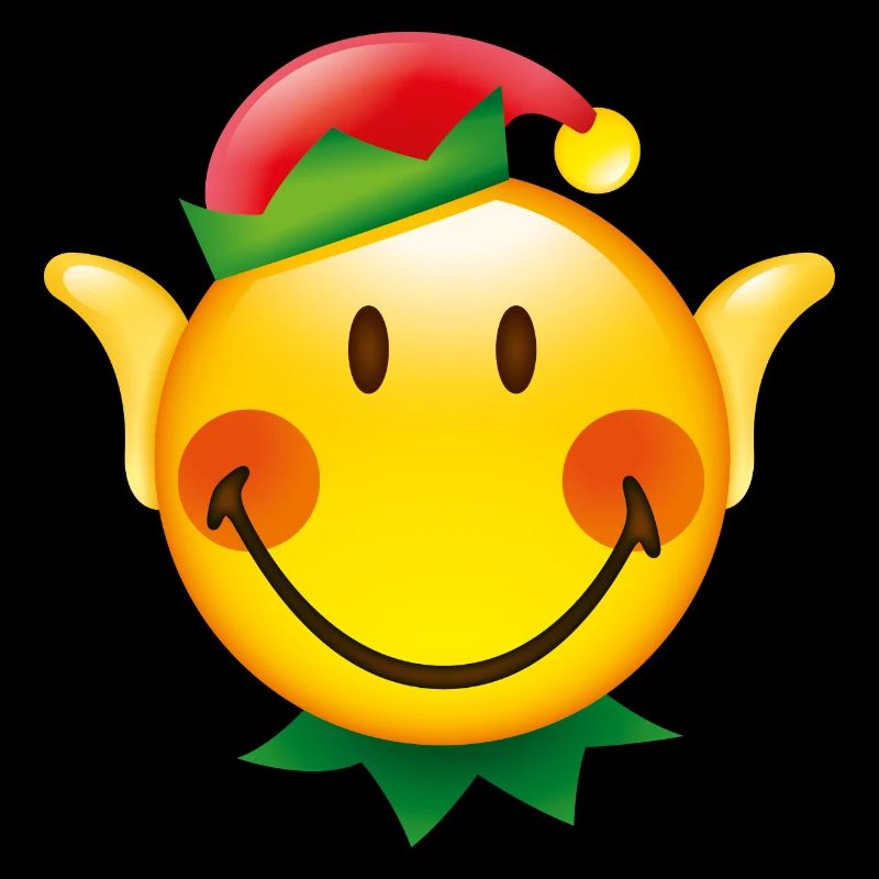 Smiley Glossy Christmas Elf