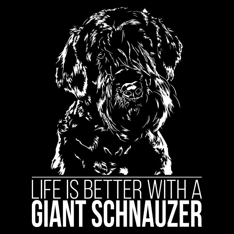 GÉANT SCHNAUZER la vie est meilleure en disant Wilsigns