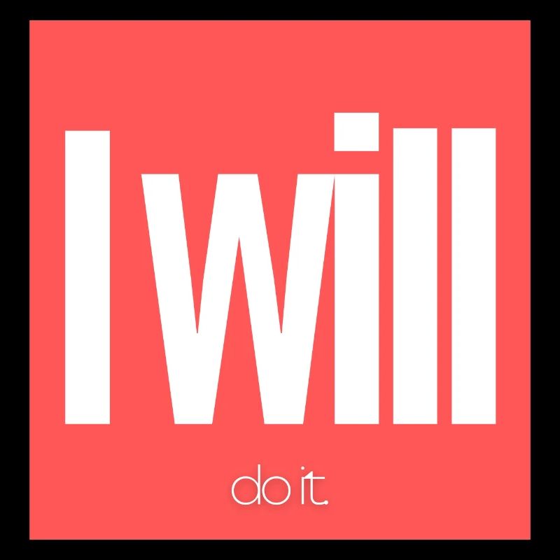 i will do it - writing