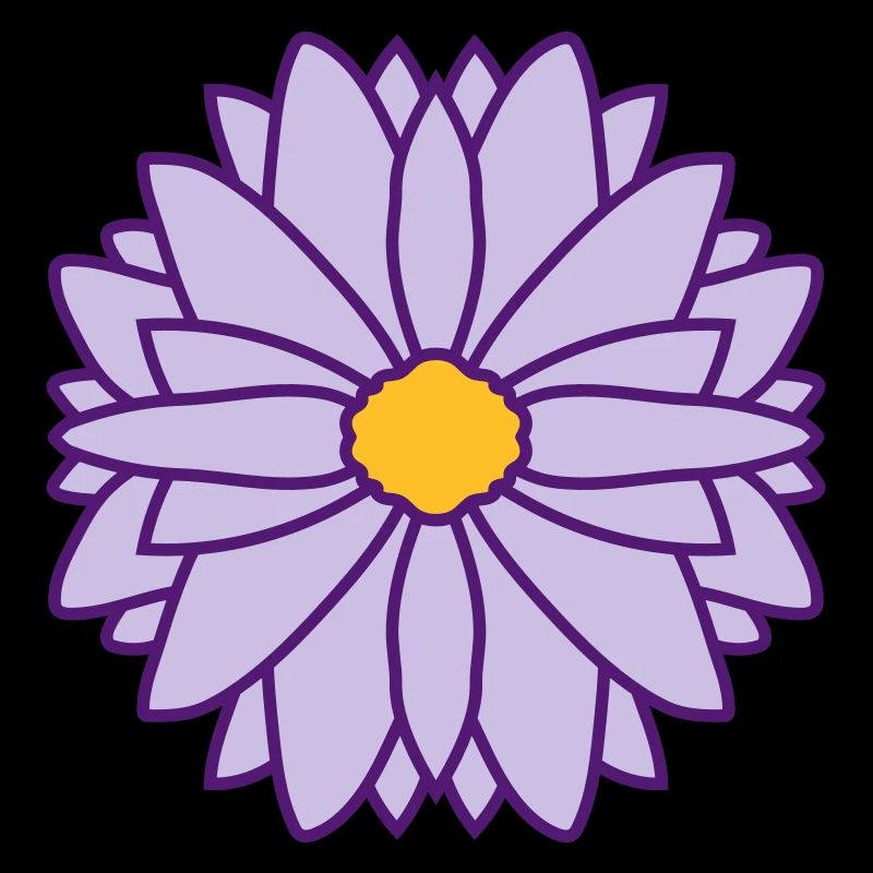 Round Pretty Flower Design