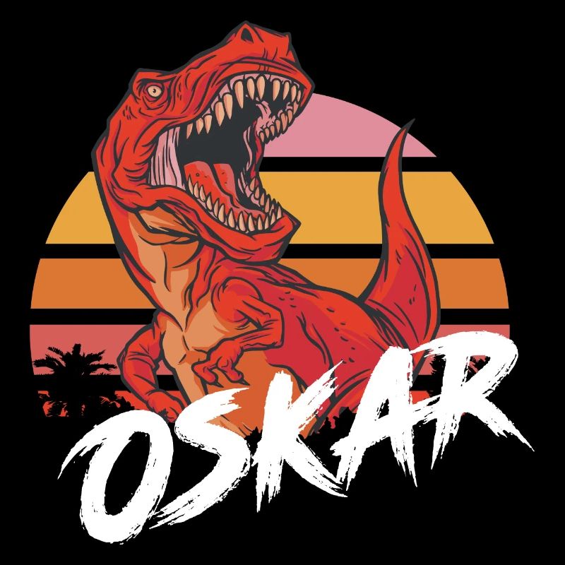 OSKAR - Beau nom de garçon avec T-REX Dino