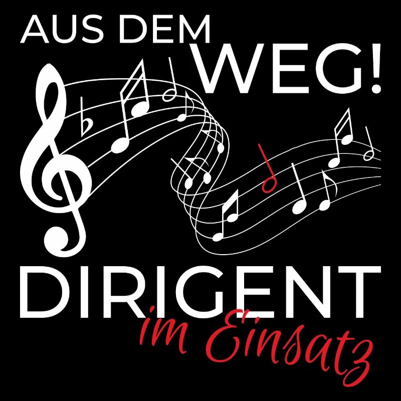 Dirigent Kapellmeister Chor Shirt Spruch Geschenk