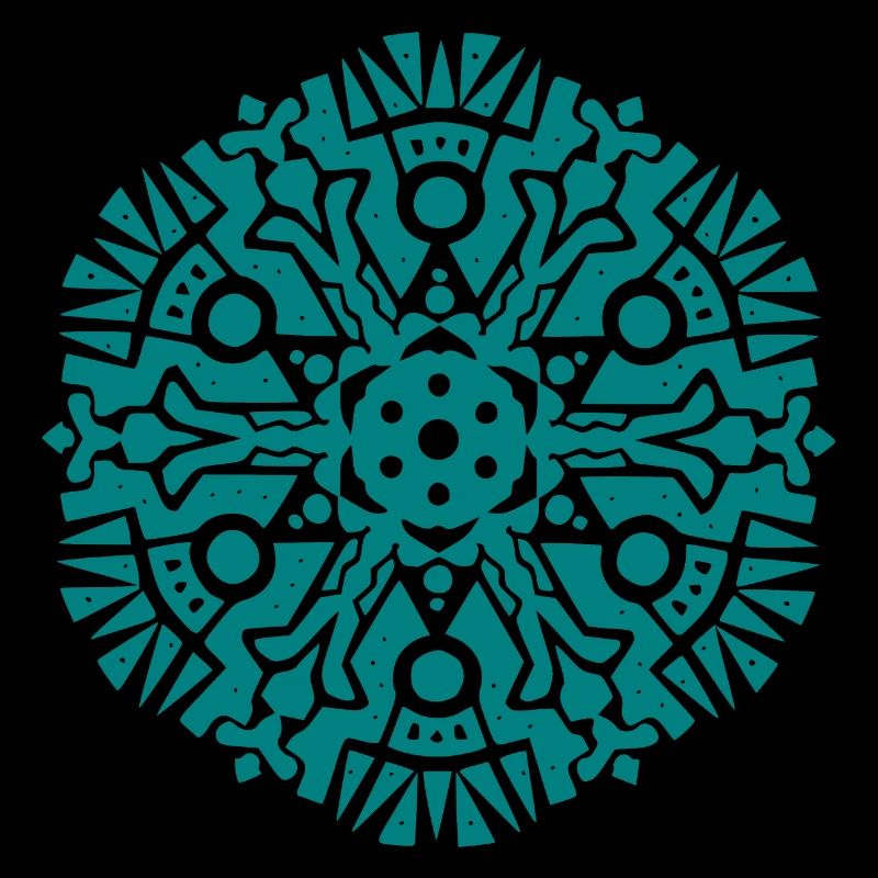 Modèle Mandala Maya