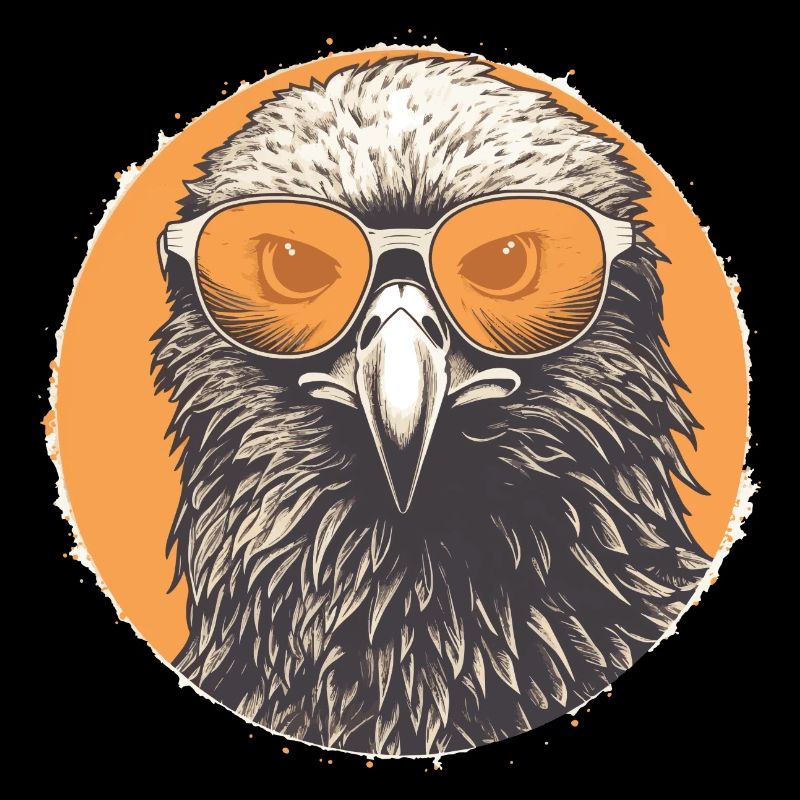 Adler mit Sonnenbrille, Falke, Vogel