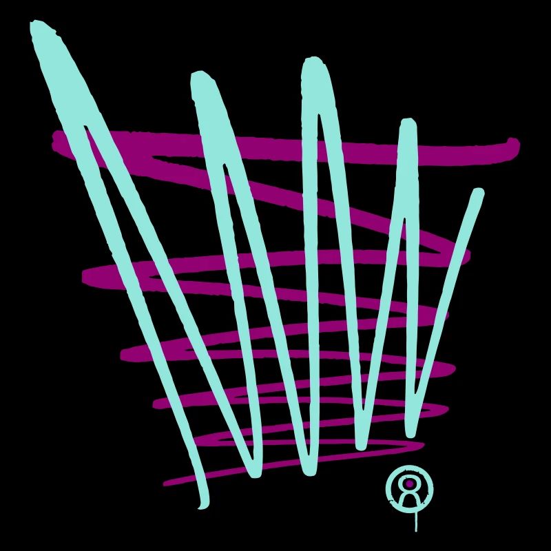 Lignes de graffiti zigzag