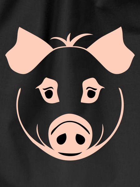 Pig in comic style