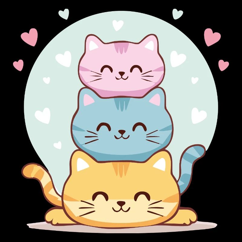 Kawaii Kittens Tower - Too Cute!
