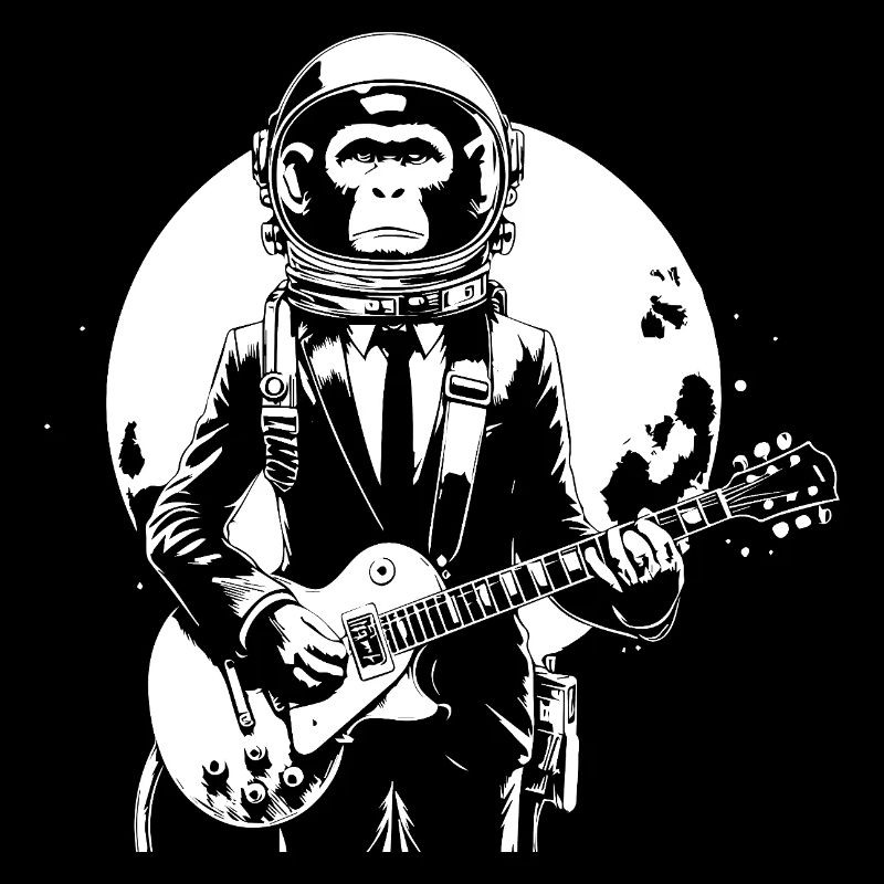 funny astronaut monkey