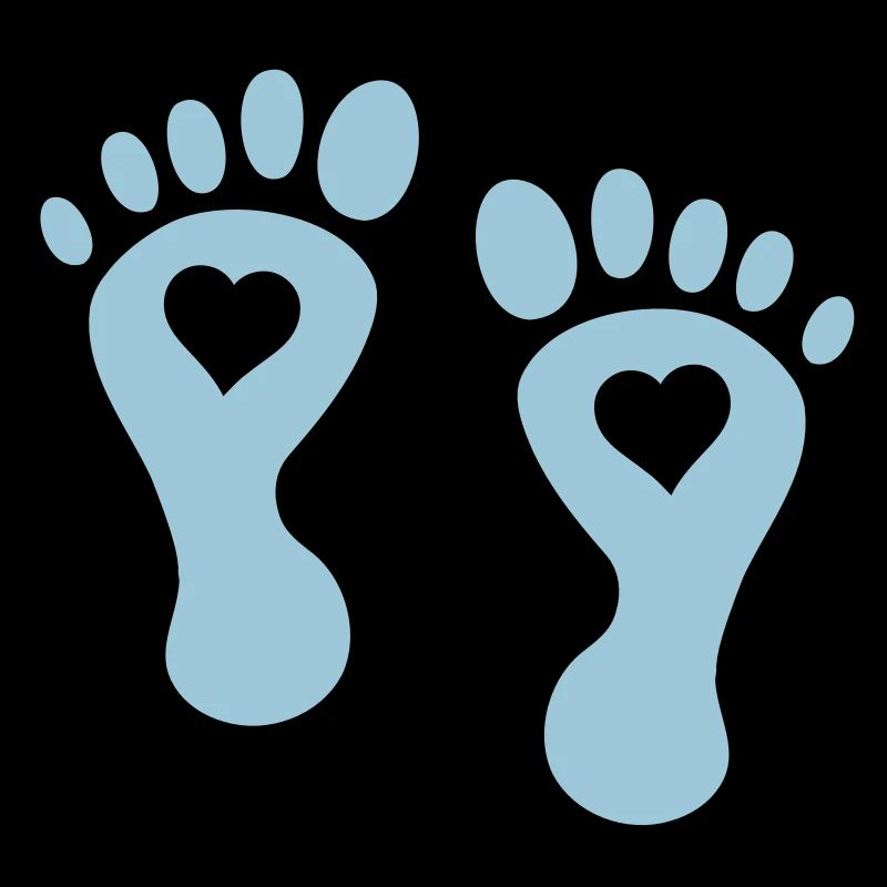 baby foot heart